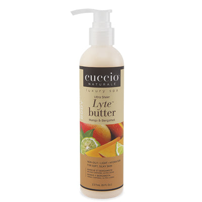 Body Butter Lyte Mango & Bergamot 237ml Cuccio