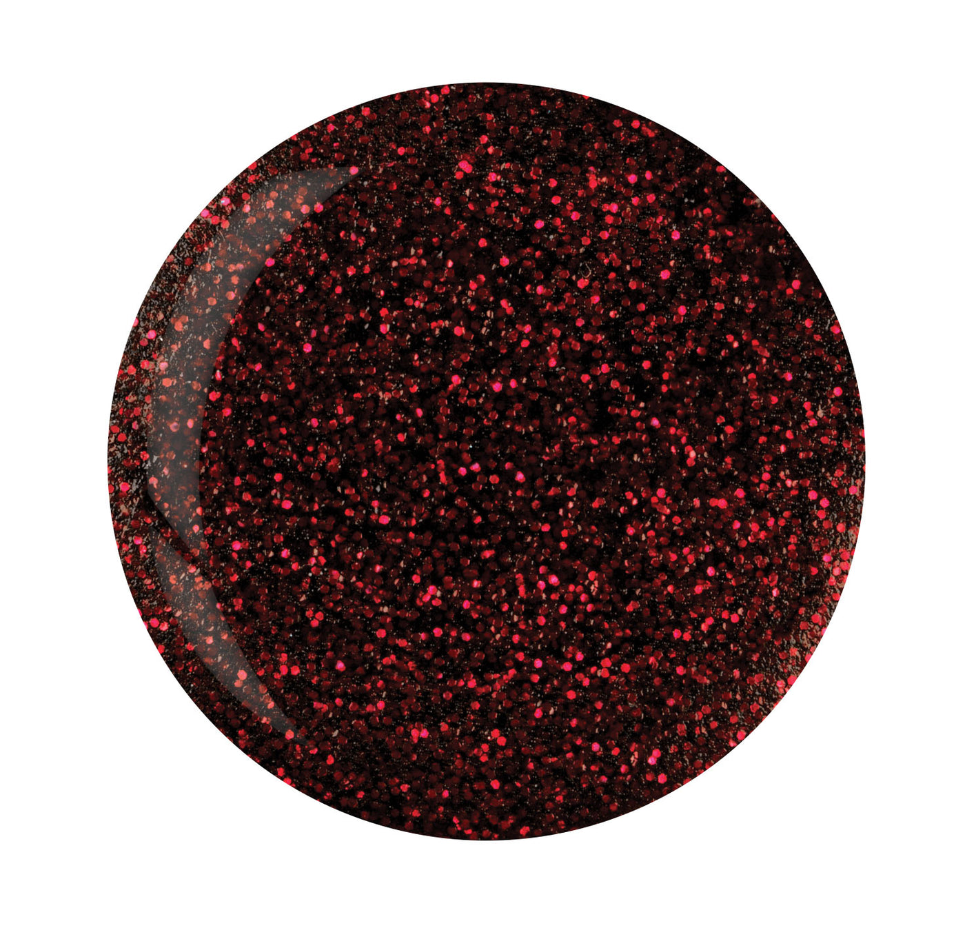 CP Dipping Powder14g - 5611-5 Black W/ Red Glitter