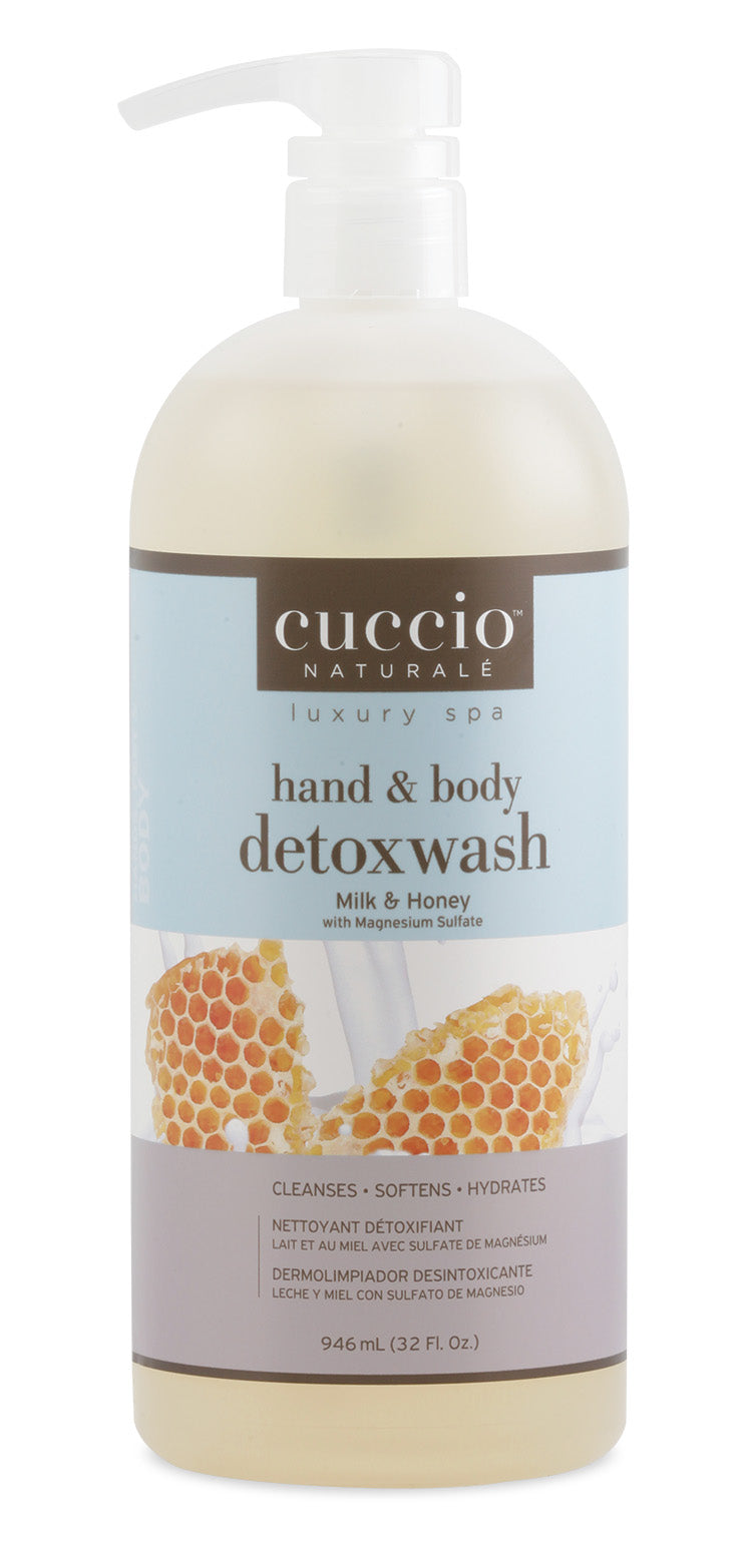 Duschgel Detoxwash Milk & Honey 946ml Cuccio