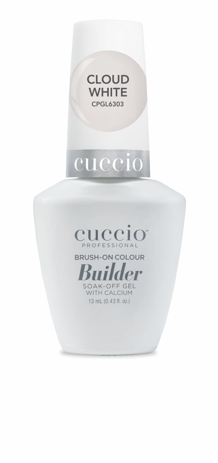 LED/UV Brush-on-Builder Cloud White Gel 13ml Cuccio