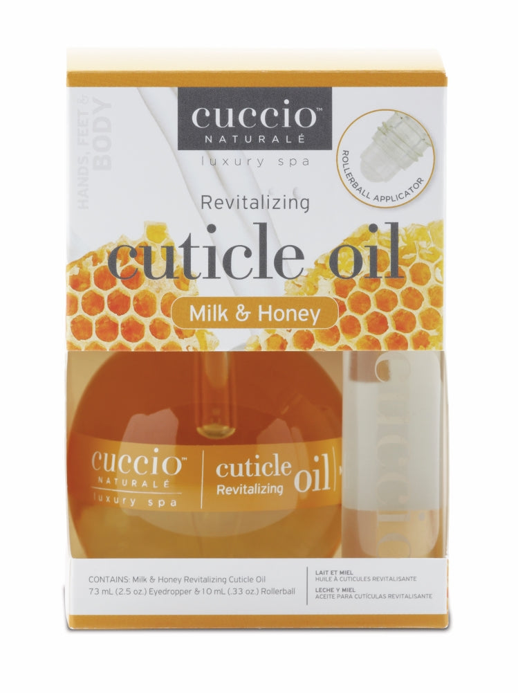 Nagelhautöl Set 73ml und Roll-on 10ml Milk & Honey Cuccio